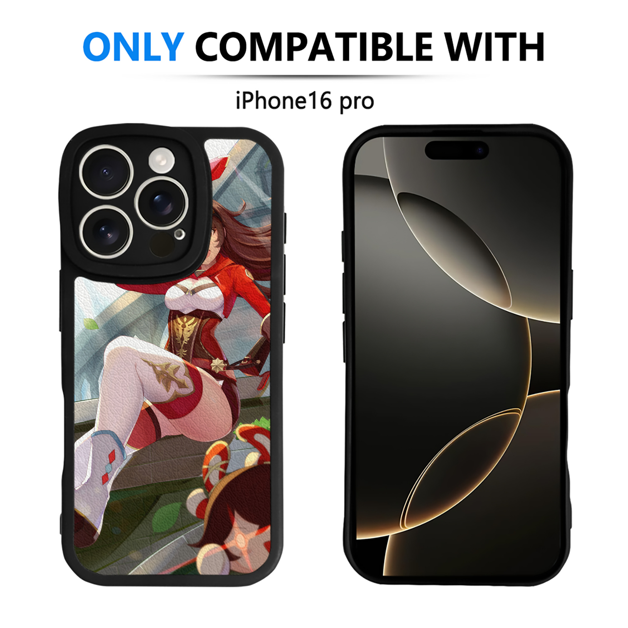 げんし神 genshin 【iPhone 16シリーズ対応】シリコンスマホケース（レザー調） 材質：シリコン